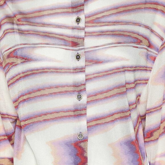 Missoni Multicolor Knit Button Front Shirt S